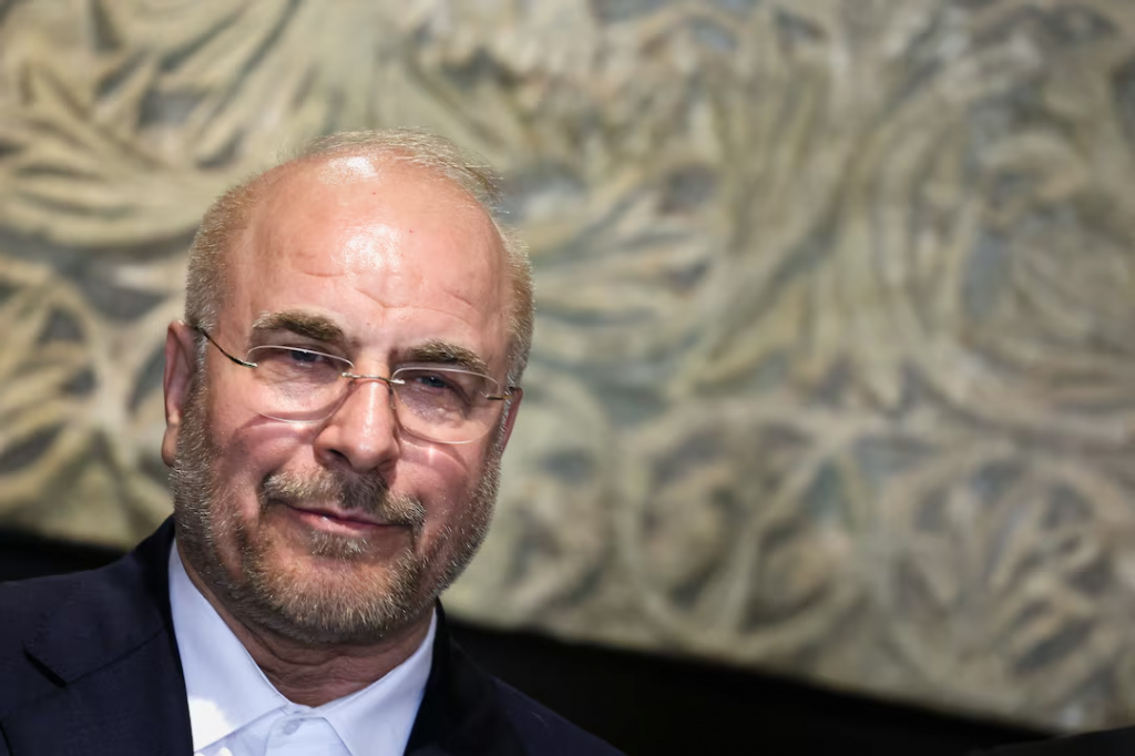 Hlavn&yacute; ir&aacute;nsky vyjedn&aacute;vač a predseda parlamentu Mohammad B&aacute;ker K&aacute;l&iacute;b&aacute;f. FOTO: REUTERS