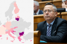 Slovensko m&aacute; deviatu najvy&scaron;&scaron;iu celkov&uacute; infl&aacute;ciu spomedzi kraj&iacute;n euroz&oacute;ny. FOTO: TASR; Kol&aacute;ž: HN