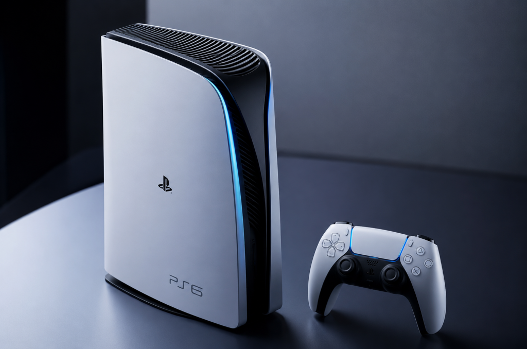 Concept art konzoly PlayStation 6