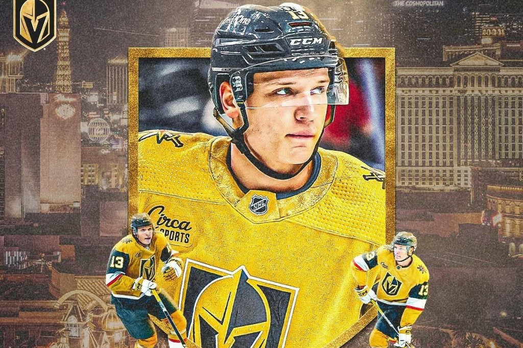 Plag&aacute;t Vegas Golden Knights Jakuba Demeka z roku 2023. FOTO: FB/Vegas Golden Knights﻿
