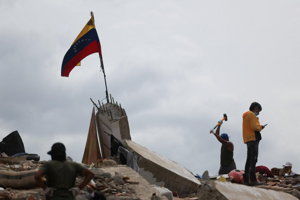 Dopady zemetrasenia vo Venezuele. FOTO: Reuters