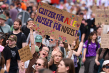 Protesty v Nemecku. FOTO: REUTERS
