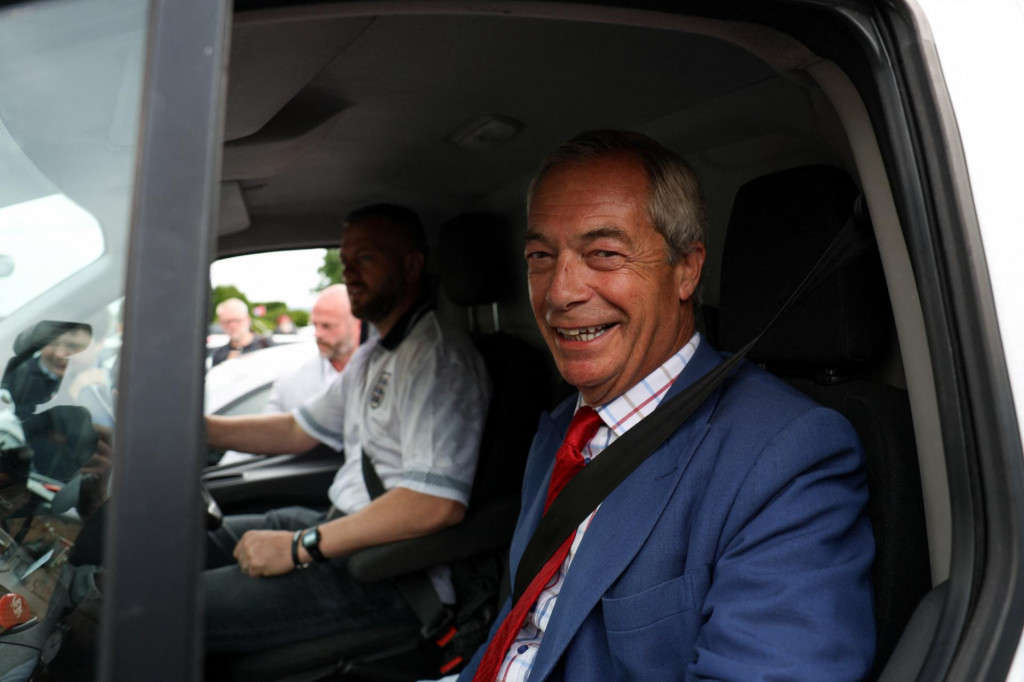 &Scaron;&eacute;f Reform UK Nigel Farage. FOTO: REUTERS