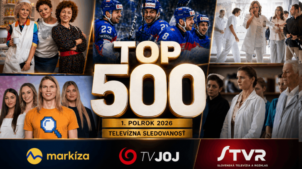 Telev&iacute;zna sledovanosť za prv&yacute; polrok 2026.