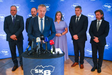 Predsedovia samospr&aacute;vnych krajov Slovenska. FOTO: TASR/Martin Medňansk&yacute;