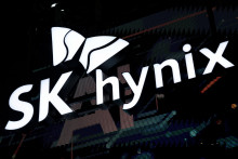 Logo of SK Hynix at a SK Hynix FOTO: REUTERS