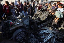 Izraelsk&eacute; &uacute;toky v Gaze. FOTO: Reuters