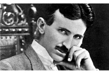 Srbsko-americk&yacute; vyn&aacute;lezca Nikola Tesla (1856 &ndash; 1943) na portr&eacute;te z roku 1896.