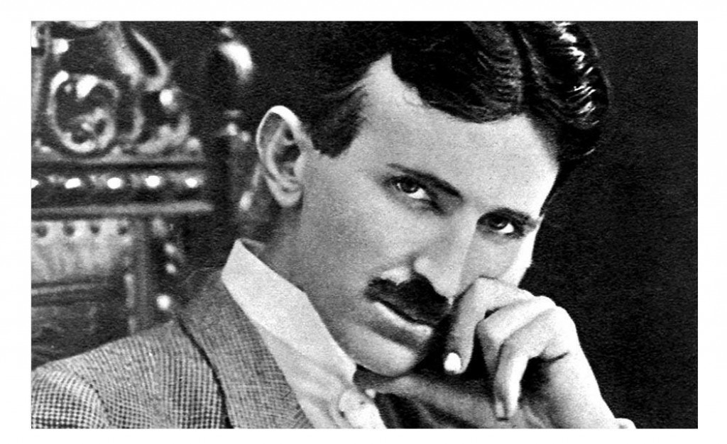 Srbsko-americk&yacute; vyn&aacute;lezca Nikola Tesla (1856 &ndash; 1943) na portr&eacute;te z roku 1896.