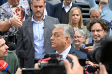 L&iacute;der maďarskej strany Fidesz a b&yacute;val&yacute; premi&eacute;r Viktor Orb&aacute;n. FOTO: TASR/AP