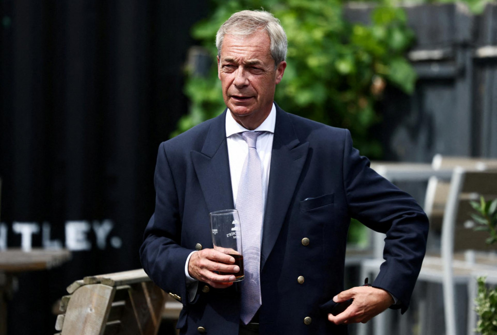 L&iacute;der Reform UK Nigel Farage. FOTO: REUTERS