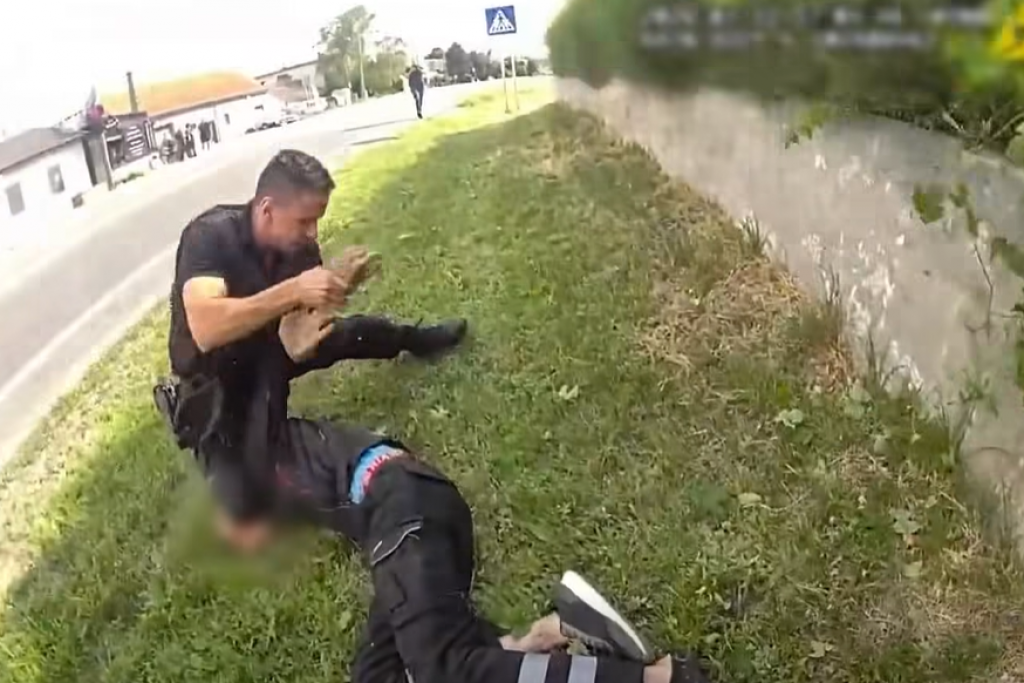 Z&aacute;ber videa pol&iacute;cie, ktor&aacute; zasahovala v Senci. FOTO: FB/Pol&iacute;cia SR - Bratislavsk&yacute; kraj