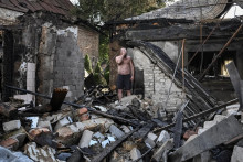 Miesto rusk&eacute;ho leteck&eacute;ho &uacute;toku Z&aacute;porožie na Ukrajine (10. j&uacute;la 2026). FOTO: Reuters