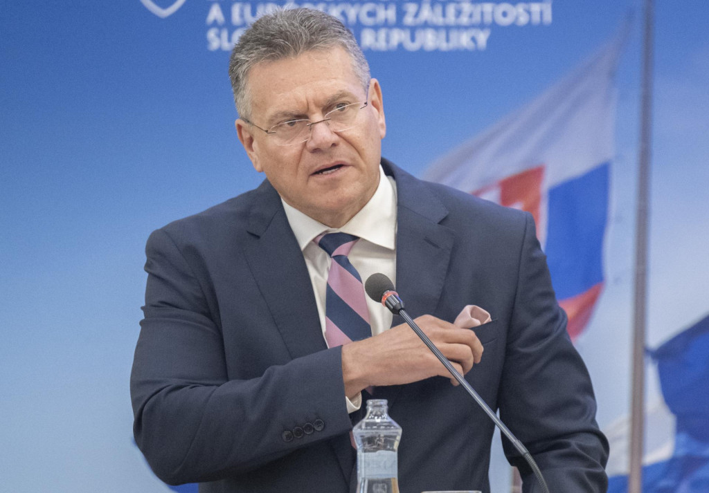 Eurokomis&aacute;r pre obchod a ekonomick&uacute; bezpečnosť Maro&scaron; &Scaron;efčovič. FOTO: TASR/Martin Baumann