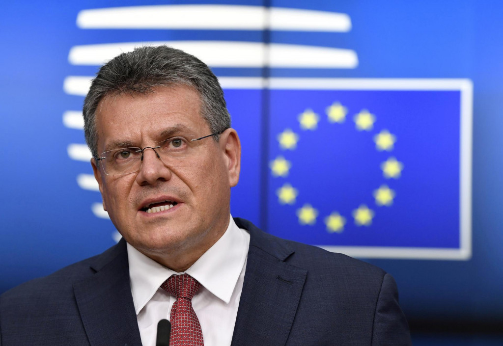 Eurokomis&aacute;r pre obchod a ekonomick&uacute; bezpečnosť Maro&scaron; &Scaron;efčovič. FOTO: REUTERS