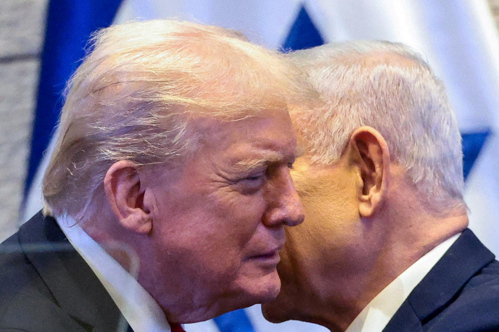 Americk&yacute; prezident Donald Trump a izraelsk&yacute; premi&eacute;r Benjamin Netanjahu. FOTO: REUTERS