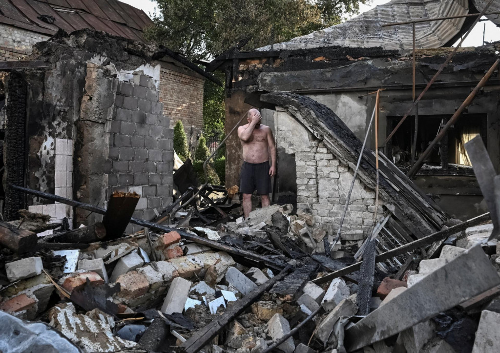 Miesto rusk&eacute;ho leteck&eacute;ho &uacute;toku Z&aacute;porožie na Ukrajine (10. j&uacute;la 2026). FOTO: Reuters