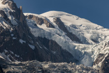 Pohľad na vrchol Mont Blancu. FOTO: Reuters