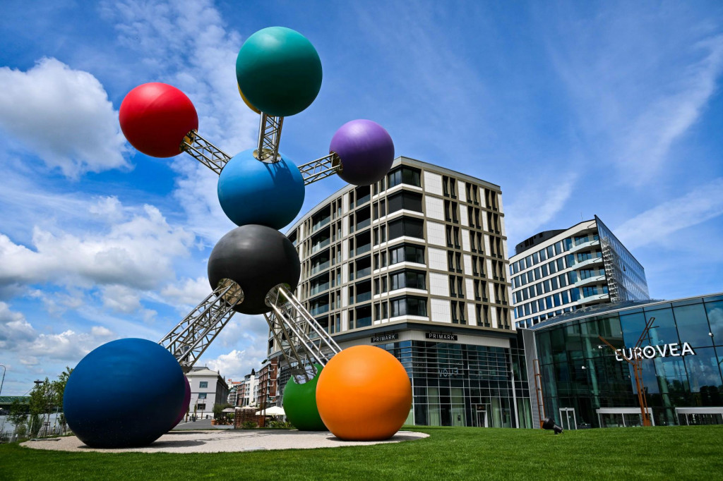 N&aacute;kupn&eacute; centrum je s&uacute;časťou projektu Eurovea City. FOTO: TASR/P. Zachar