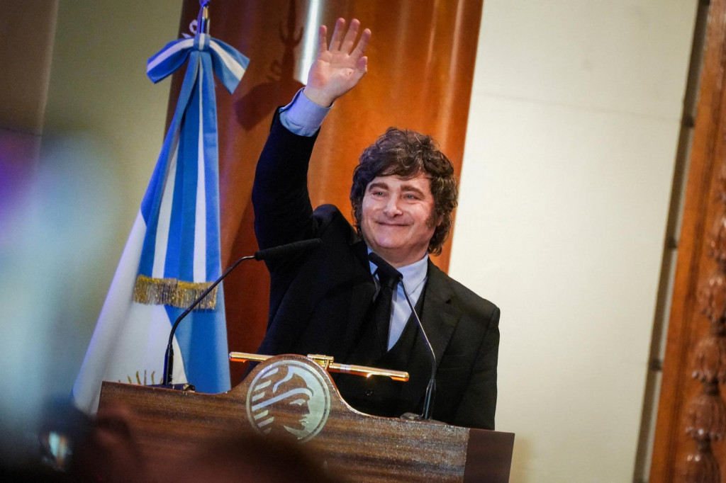 Argent&iacute;nsky prezident Javier Milei. FOTO: Reuters