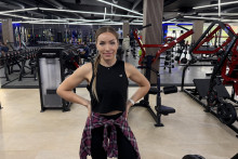 Fitness tr&eacute;nerka Dominika Ondriska.