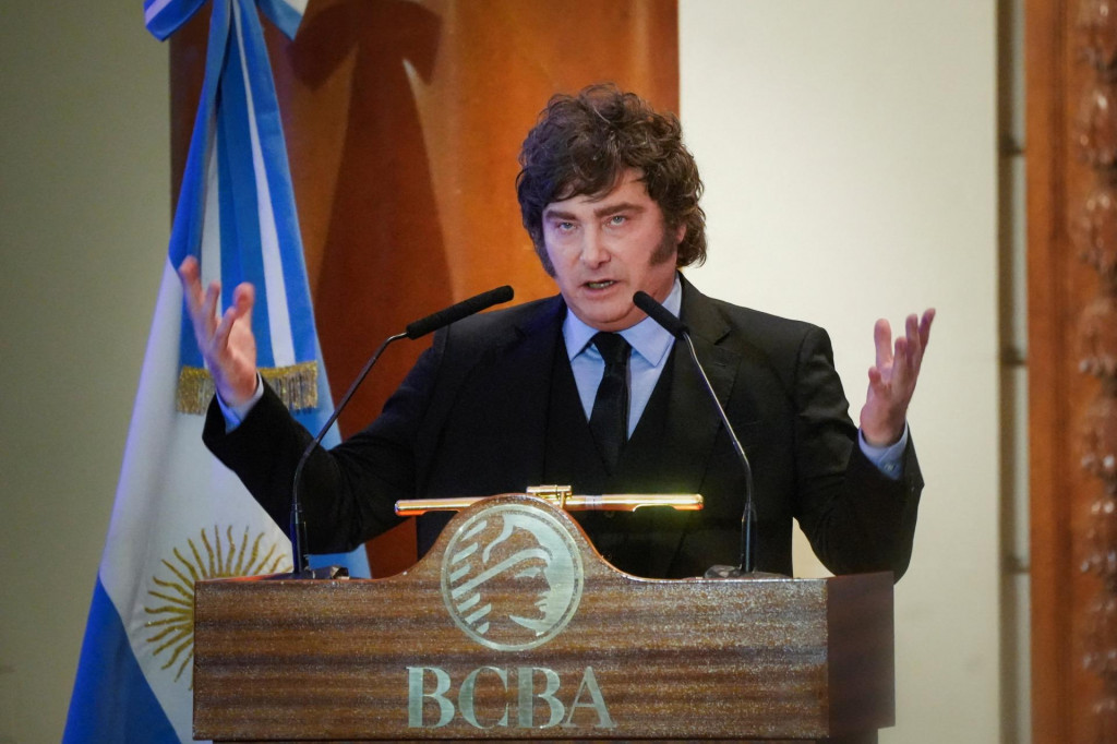Argent&iacute;nsky prezident Javier Milei. FOTO: Reuters