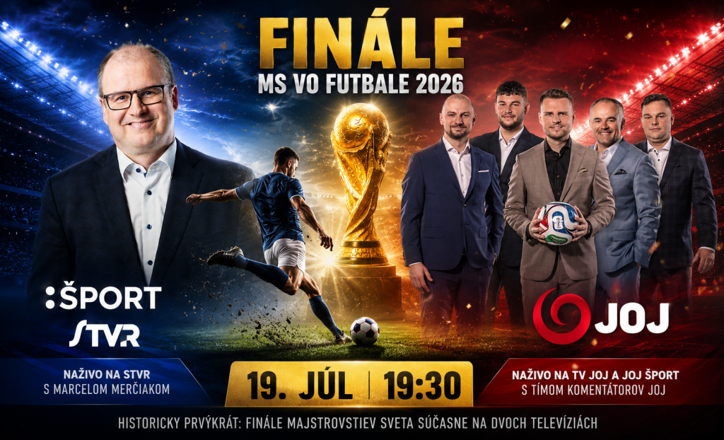 Fin&aacute;le MS 2026 odvysielaj&uacute; naraz až dve slovensk&eacute; telev&iacute;zie.