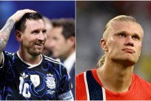 Lionel Messi a Erling Haaland sa zaradili k najv&auml;č&scaron;&iacute;m hviezdam turnaja. FOTO: kol&aacute;ž HN, REUTERS