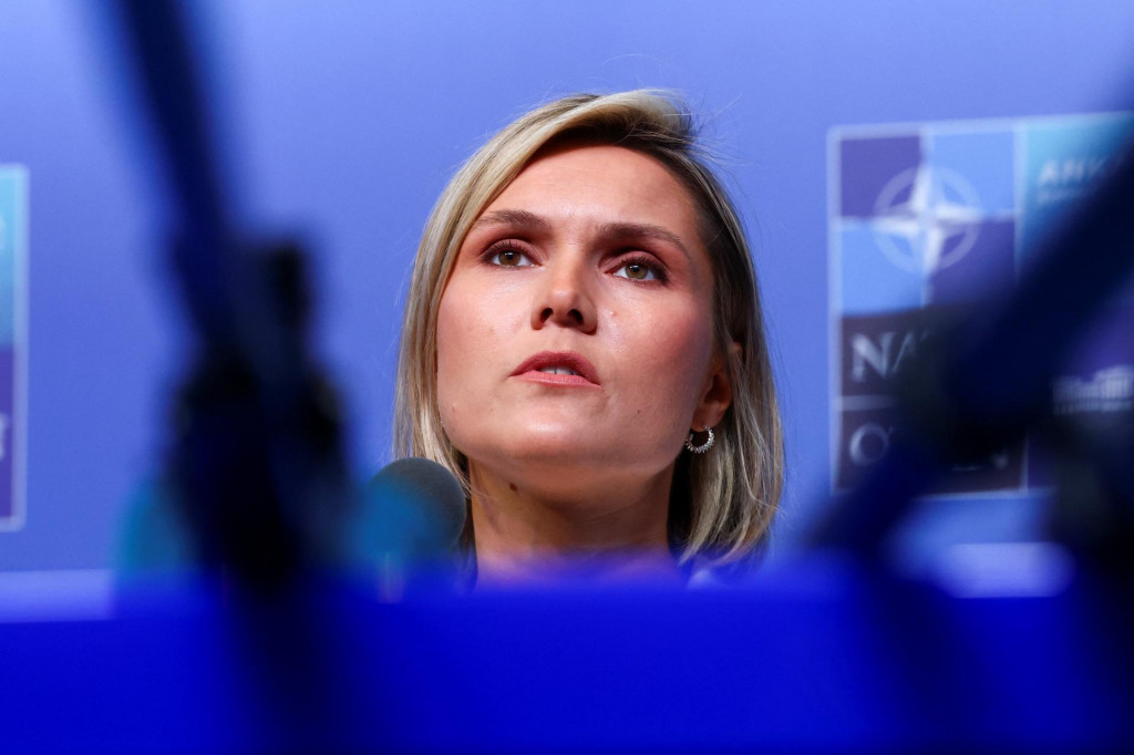 Islandsk&aacute; premi&eacute;rka Kristrun Frostadottirov&aacute;. FOTO: REUTERS