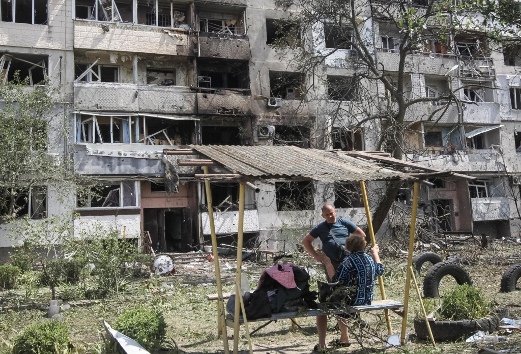 Pavlohrad lež&iacute; približne 100 kilometrov od frontovej l&iacute;nie a doteraz odol&aacute;valo len raketov&yacute;m &uacute;tokom a &uacute;derom dronov typu &Scaron;&aacute;hid. FOTO: REUTERS