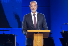 Predseda N&aacute;rodnej rady Richard Ra&scaron;i (Hlas-SD). FOTO: TASR/Martin Baumann