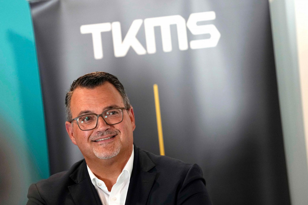 Gener&aacute;lny riaditeľ ThyssenKrupp Marine Systems Oliver Burkhard. FOTO: TASR/AP