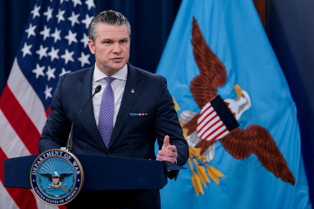 Minister obrany USA Pete Hegseth. FOTO: Reuters