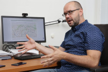 Klimatol&oacute;g Jozef Pecho na arch&iacute;vnej sn&iacute;mke