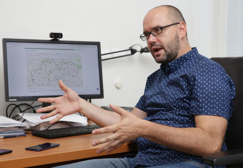 Klimatol&oacute;g Jozef Pecho na arch&iacute;vnej sn&iacute;mke