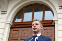 Nov&yacute; maďarsk&yacute; premi&eacute;r P&eacute;ter Magyar. FOTO: Reuters