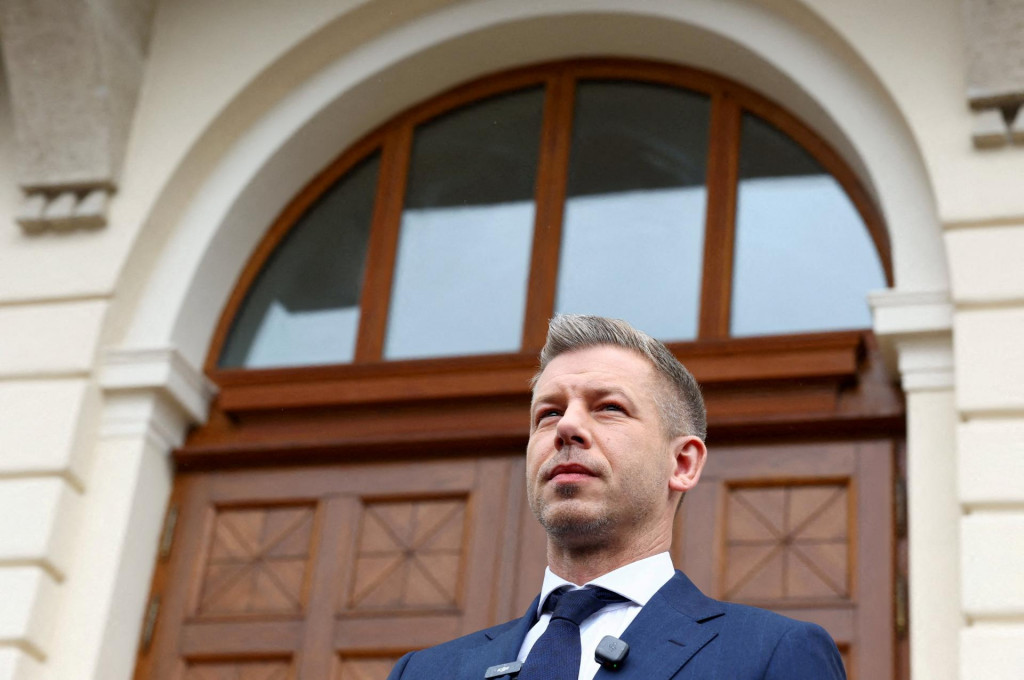 Nov&yacute; maďarsk&yacute; premi&eacute;r P&eacute;ter Magyar. FOTO: Reuters