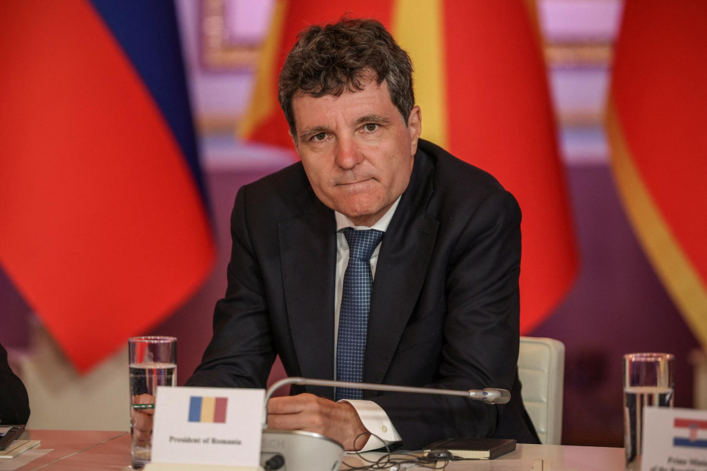 Rumunsk&yacute; prezident Nicusor Dan. FOTO: REUTERS