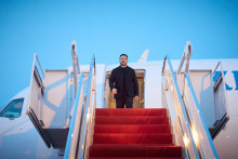 Ukrajinsk&yacute; prezident Volodymyr Zelenskyj priletel do Spojen&yacute;ch &scaron;t&aacute;tov. FOTO: X/Volodymyr Zelenskyj