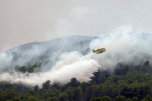 Lesn&yacute; požiar vypukol 9. j&uacute;la pri obci v Los Gallardos v provincii Almer&iacute;a a postupne tam zhorelo &uacute;zemie s rozlohou viac ako 3200 hekt&aacute;rov. FOTO: REUTERS