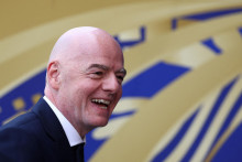 Na sn&iacute;mke prezident Medzin&aacute;rodnej futbalovej feder&aacute;cie (FIFA) Gianni Infantino. FOTO: REUTERS
