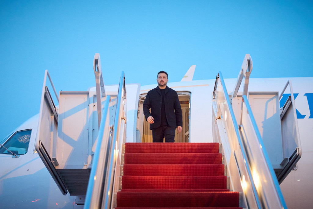 Ukrajinsk&yacute; prezident Volodymyr Zelenskyj priletel do Spojen&yacute;ch &scaron;t&aacute;tov. FOTO: X/Volodymyr Zelenskyj