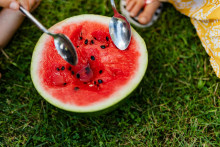 Mel&oacute;n obsahuje približne 90 percent vody.