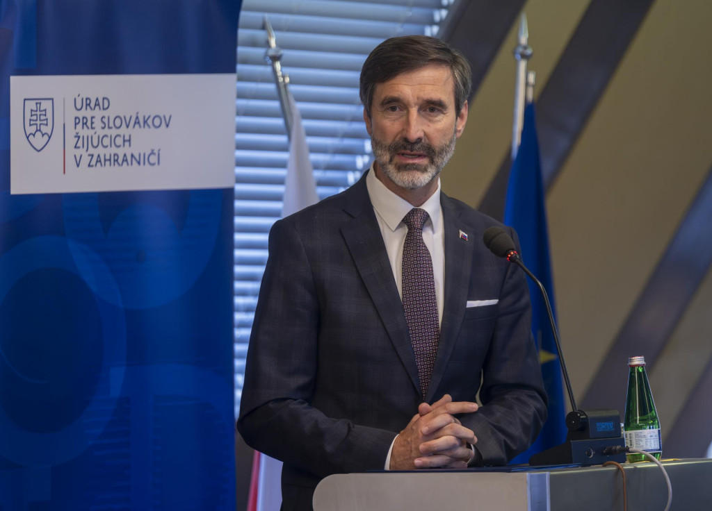 Minister zahraničn&yacute;ch vec&iacute; a eur&oacute;pskych z&aacute;ležitost&iacute; Juraj Blan&aacute;r. FOTO: TASR/Martin Baumann