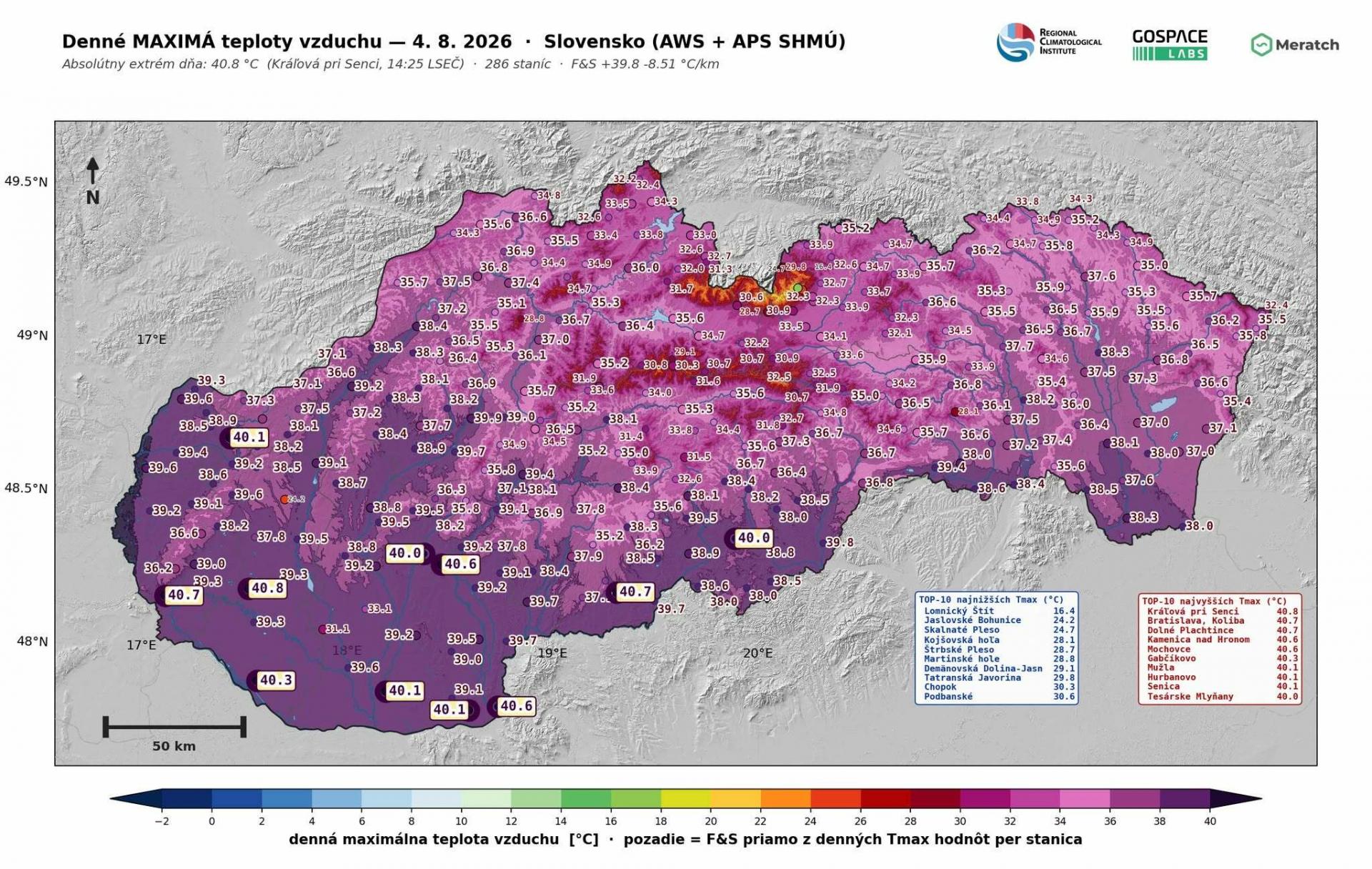 Toto je najhorúcejší august v histórii. Na mnohých miestach padli 40-tky, na juhu bolo pocitovo až 47 stupňov