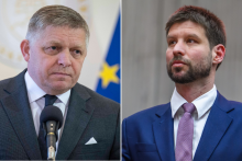 Robert Fico a Michal &Scaron;imečka. FOTO: TASR, kol&aacute;ž HN