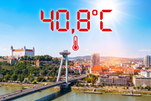 Bratislava prekonala teplotn&yacute; rekord. FOTO: HN/Umel&aacute; inteligencia