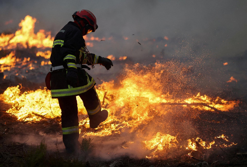 Vo Franc&uacute;zsku je siln&eacute; sucho, čo uľahčuje vznik a &scaron;&iacute;renie lesn&yacute;ch požiarov. FOTO: Reuters