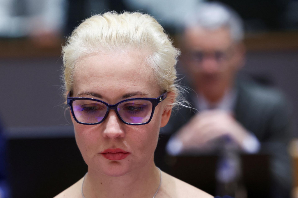 Julija Navaľn&aacute;, vdova po zosnulom ruskom opozičnom politikovi Alexejovi Navaľnom. FOTO: Reuters