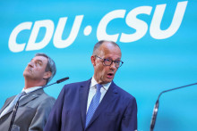 Friedrich Merz je dnes kancel&aacute;rom s najniž&scaron;ou podporou v hist&oacute;rii. FOTO: Reuters/Lisi Niesner